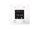 Termostato ambiente KNX INC MDT CN-RTR60S.01 display 4×DI bianco op.