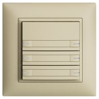 UP-KNX-Taster RGB EDUE FMI, 250mW, m.RGB-LED, m.Papier, 6×Taste, 1×Tastenb., van