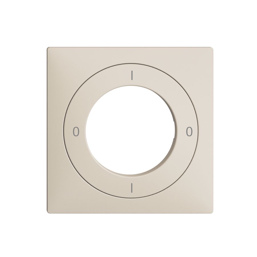 Kit frontale EDIZIOdue 0-1-0-1 60×60mm crema, per interruttore a chiave