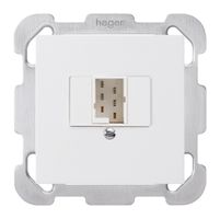 UP-Steck- und Anschlussdose kallysto 1×TT83 weiss mit Befestigungsplatte