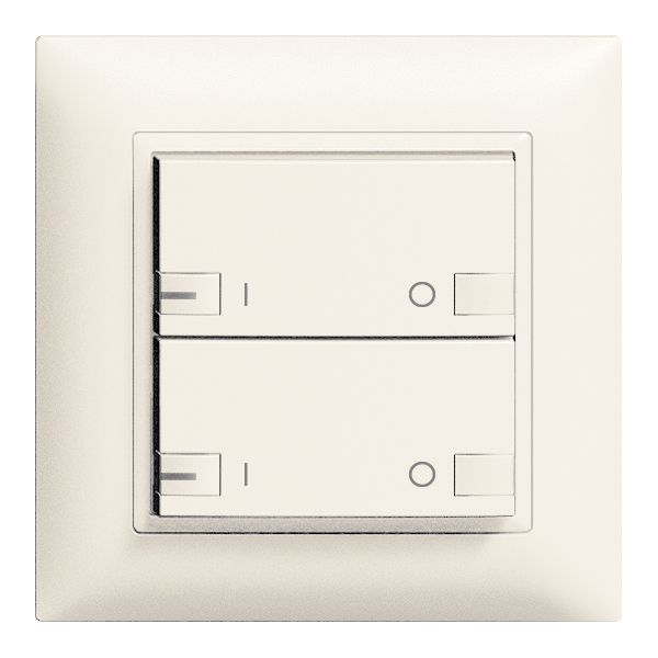 UP-Taster ZEP 2K/2T ON-OFF mit LED EDIZIOdue weiss