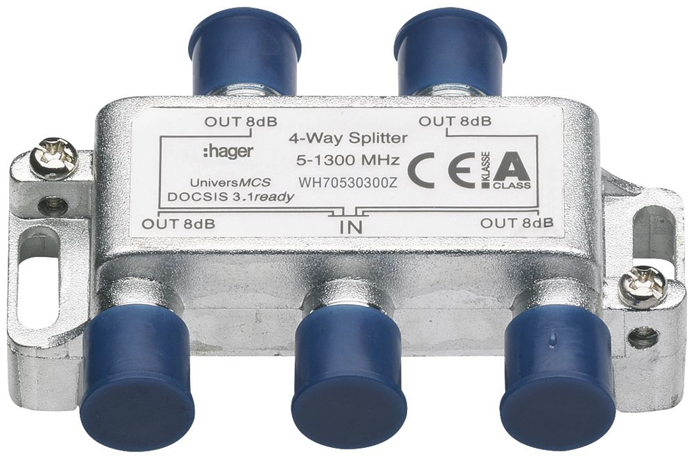 Ripartitore F Hager HMS 5…1300MHz 4 volte