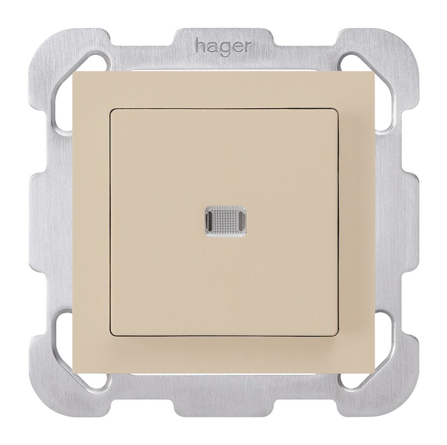 Pulsante luminoso INC kallysto A-R/1P beige