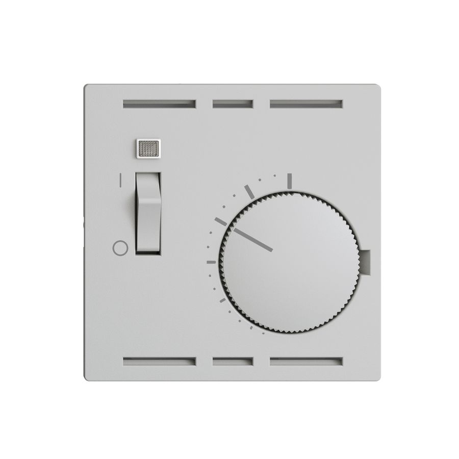 Kit frontale EDIZIOdue grigio chiaro, 60×60mm per termost.ambiente