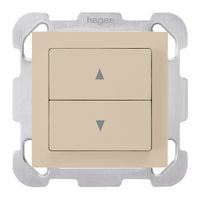 UP-Storentaster kallysto beige mit 2 Funktionstasten Steckklemme
