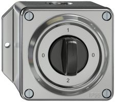 AP-Drehschalter ELEMENT SNAPFIX® 2/1L 16A 400V 0-1-0-2 alu
