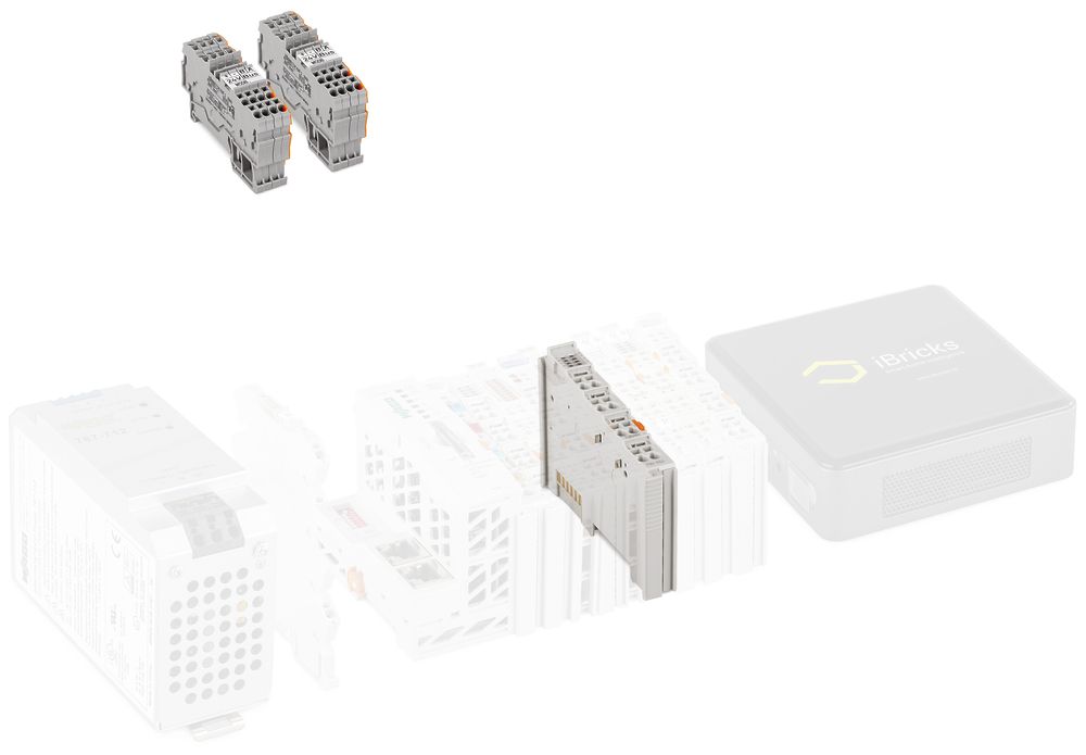 Kit d'extension API WAGO "poussoir bus 24V", interface pour ≤ 50 poussoirs bus