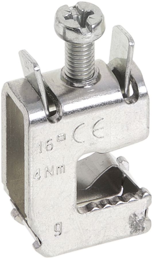 Borne de raccordement Hager épaisseur de rail 10mm section de câble 1.5…16mm²