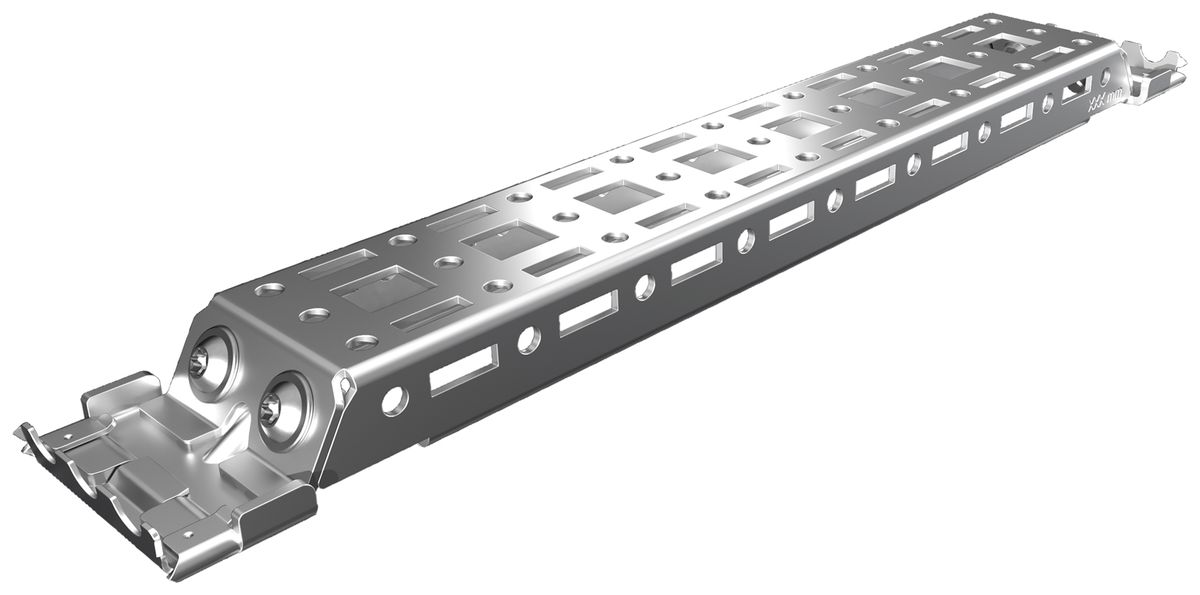 Guida profilata Rittal AX 2394.300 45.5×10mm grigio