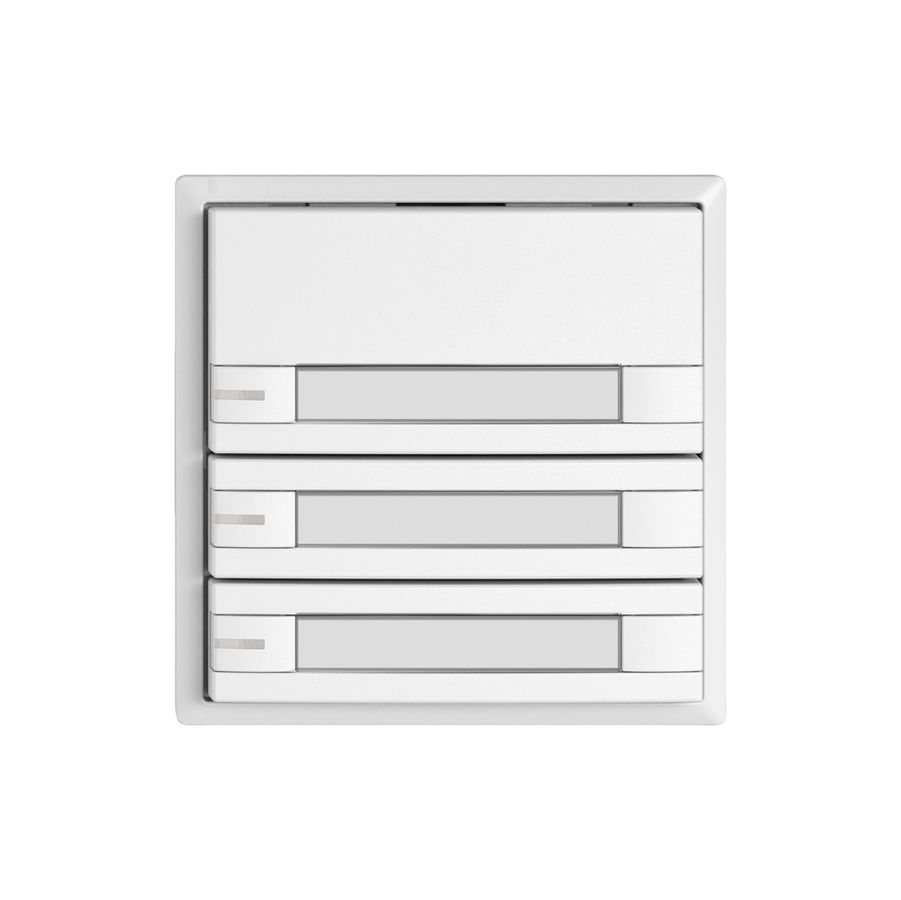 Pulsante KNX RGB EDIZIO.liv SNAPFIX® sensore temp.RGB-LED targ.3× com.2T bi