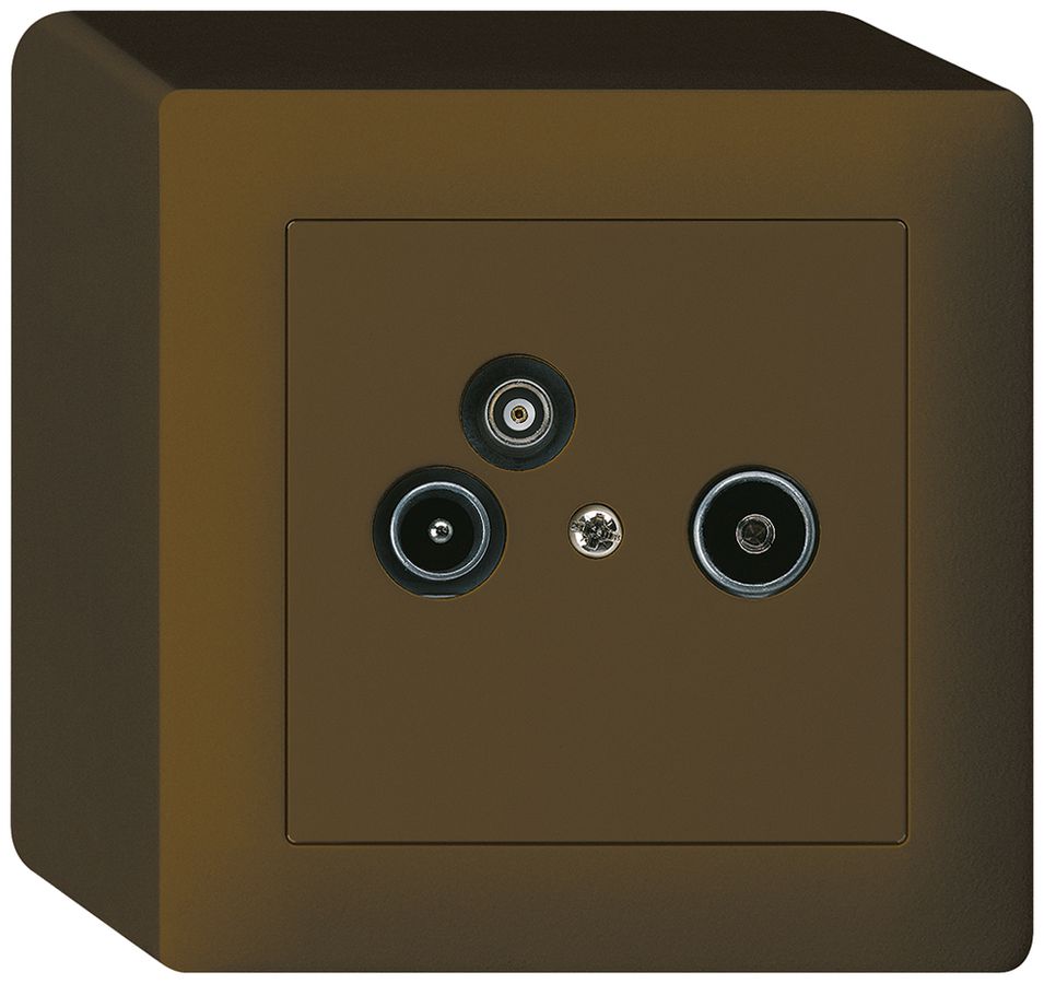 AP-Antennendose R/TV-Daten kallysto 2GHz 14db braun