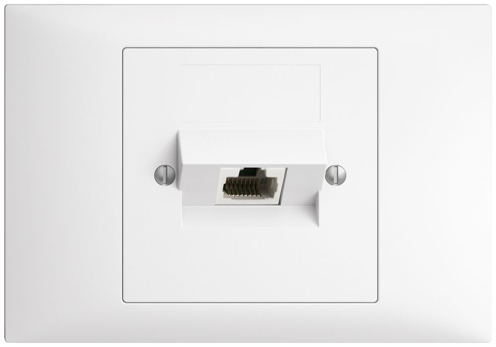EB-Dose 1×RJ45/u 8P ITplus EDIZIOdue weiss