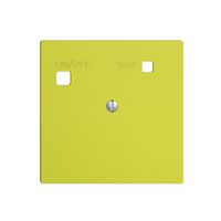 Frontset EDIZIOdue zu FI-Steckdose F, blind, lemon