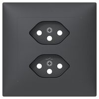 Kit frontal ENC Sidus B pour prise 2×T13S anthracite