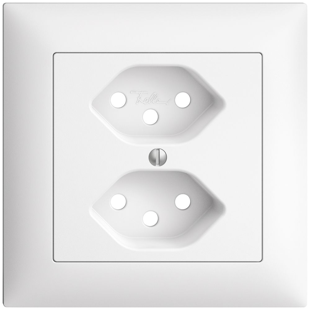 Frontset EDIZIOdue weiss 88×88mm 2×T13