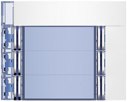 Frontale con 6 tasti per modulo di chiamata 8 tasti Sfera bianco