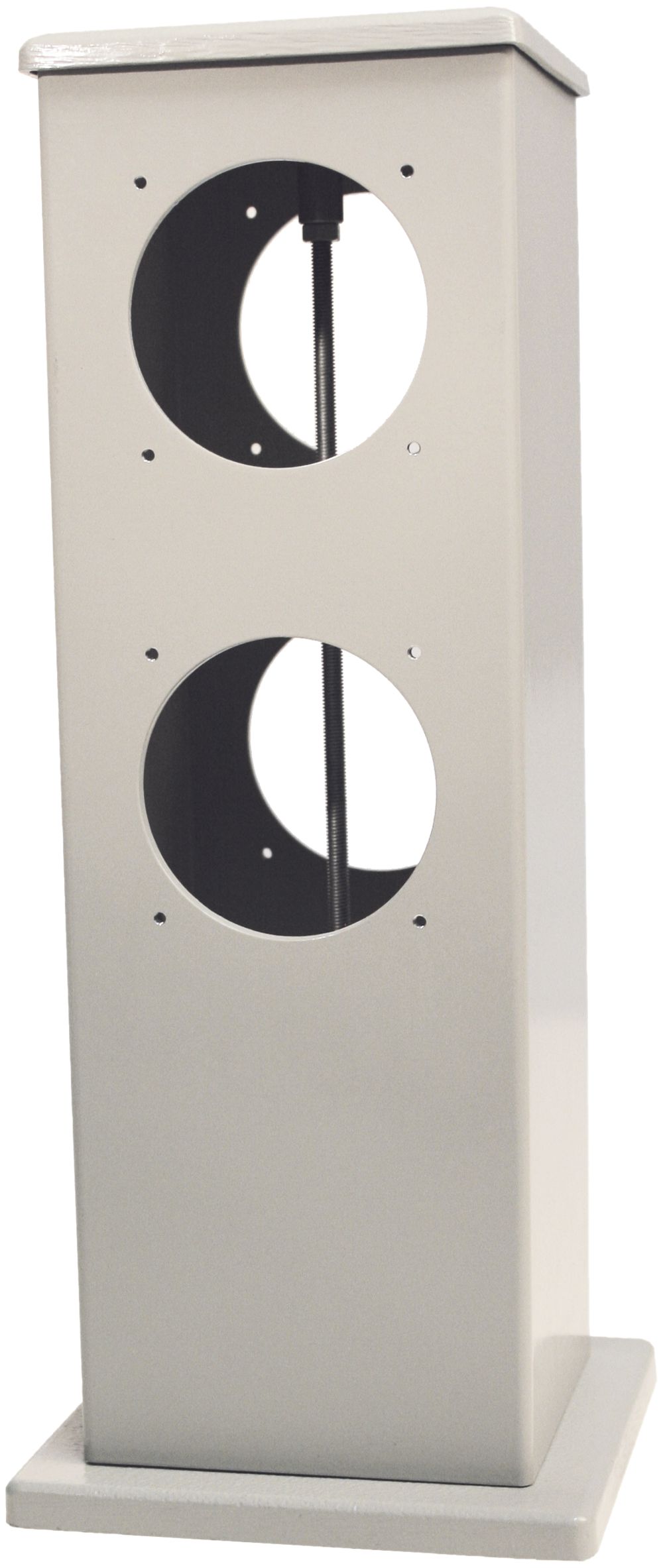 Anschlussaufsatz Ellipse H=300 mit 4 Bohrungen IP54 weiss leer