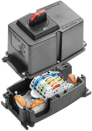 Répartiteur bus énergie Weidmüller FieldPower box ON/OFF interr.maintenance IP65