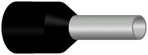 Aderendhülse Typ B isoliert 18mm²/22mm schwarz
