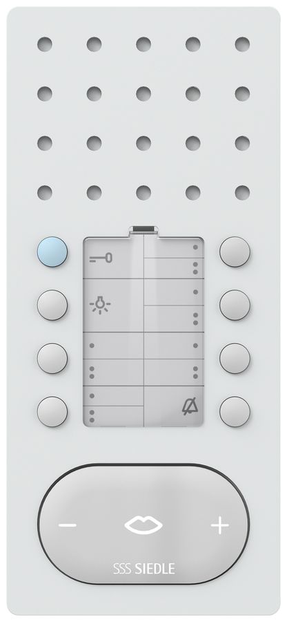 Poste audio intérieure AP Siedle Comfort ouvre-porte commuta.auto 91×201×27mm bc