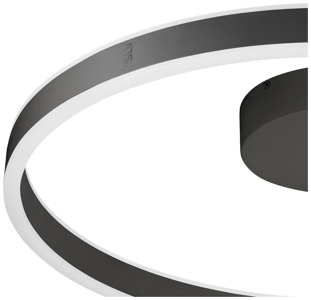 LED-Decken-/Wandleuchte SLV ONE 60 CW 23W 550lm 927/930 DIM Ø600 schwarz