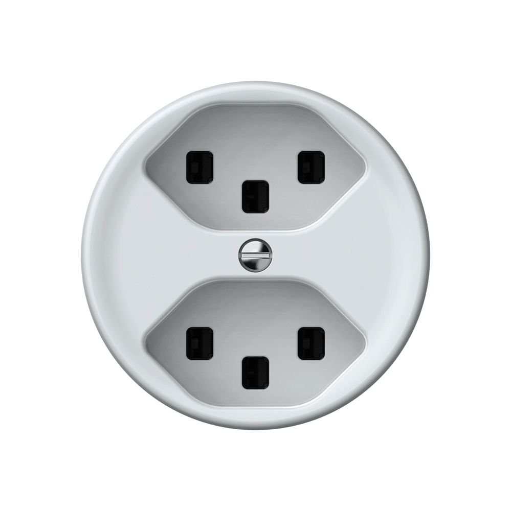 Presa origin 2×tipo 23 16A 230V 60×60mm bianco