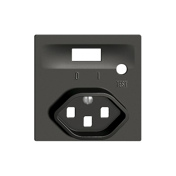 Kit frontal EDIZIOdue pour prise FI noir