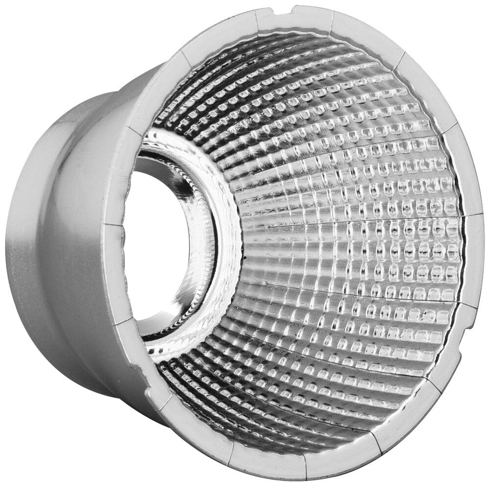 Reflektor DOTLUX SLIMtrack 50° Ø63×40mm Aluminium strukturiert