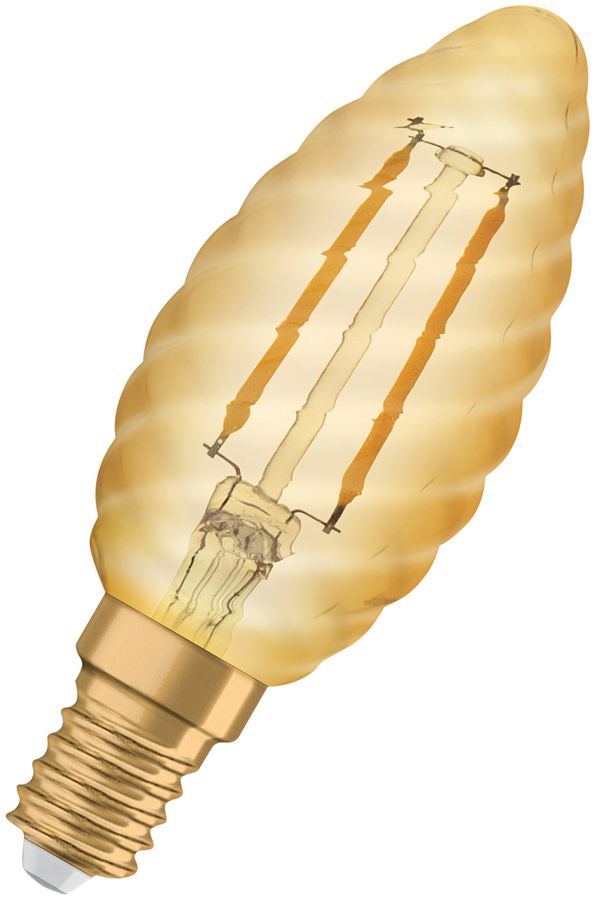 Lampada LED Vintage 1906 CLASSIC BW 12 FIL GOLD 120lm E14 1.5W 230V 824