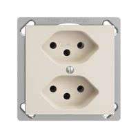 EB-Steckdose EDIZIOdue 2×T13 crema