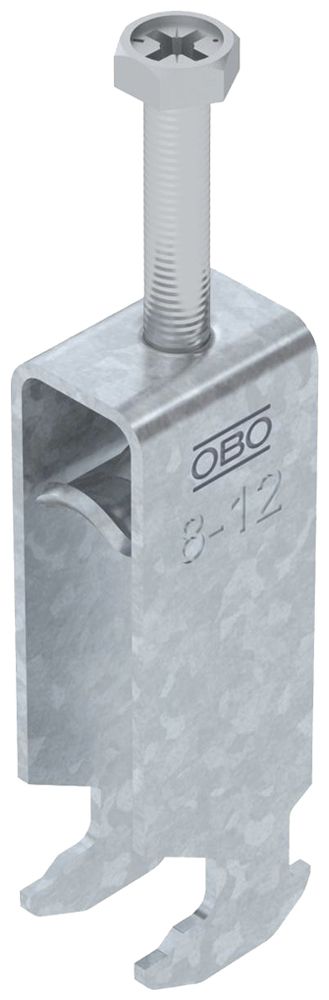 Schnellverleger BET 2056 H-Fuss Metall 8…12mm 3×Kabel Stahl tfZn