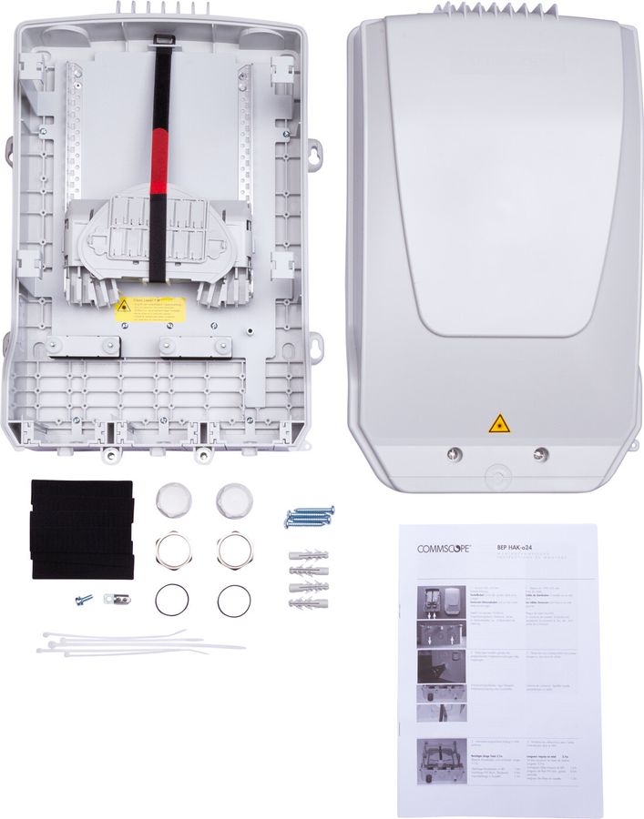 HAK o 24 V2, vollbestückt mit 24 Spleisskassetten