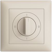 Frontset EDIZIOdue 0-1-0-1 crema 88×88mm für Drehschalter