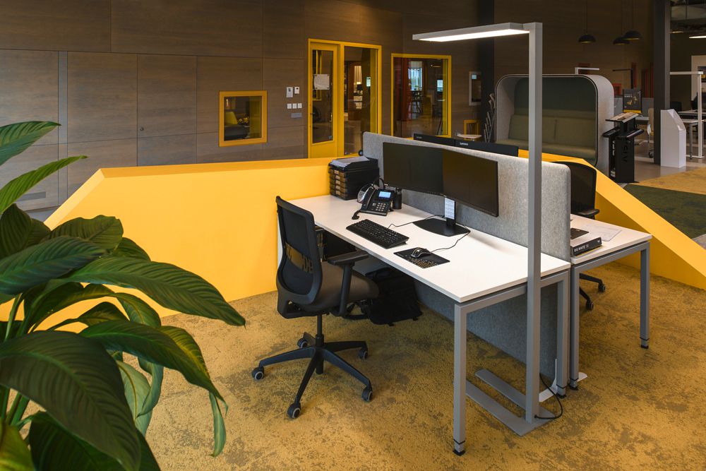 Lampadaire LED SLV WORKLIGHT PRO 100W 13000lm 840 PIR SEN VAR gris