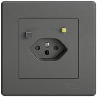 UP-Steckdose FI EDIZIO.liv  1×T13 mit Shutter dgu