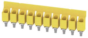 Connexion transversale Weidmüller WQV 16/10 vissé 10L 11.9mm isolé 76A jaune