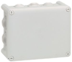 Boîte de dérivation PLEXO vide 155×110mm gris clair