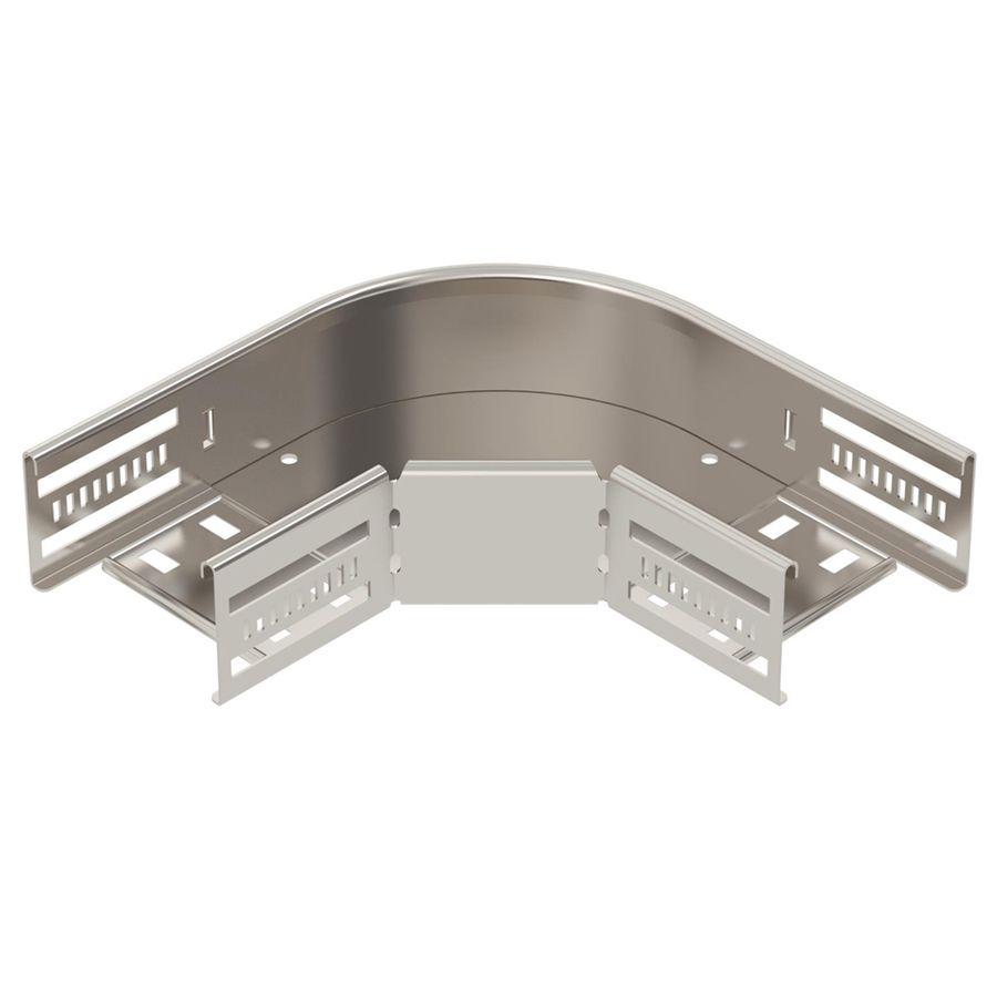 Bogen BET RB 90° 60×100mm Edelstahl A2 blank