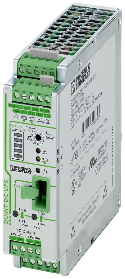 USV-Anlage PX QUINT-UPS/ 24DC/12DC/5/24DC/10 IN:24VDC OUT:12/24VDC
