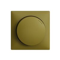 Frontset EDIZIOdue zu Drehdimmer olive