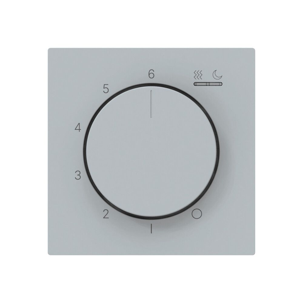 UP-Frontset kallysto Thermostat 16A 60×60×5mm grau IP20