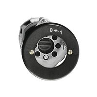 Contact pivotant ENC 0<-1/1P noir pour serrure de sûr. sans cyl.