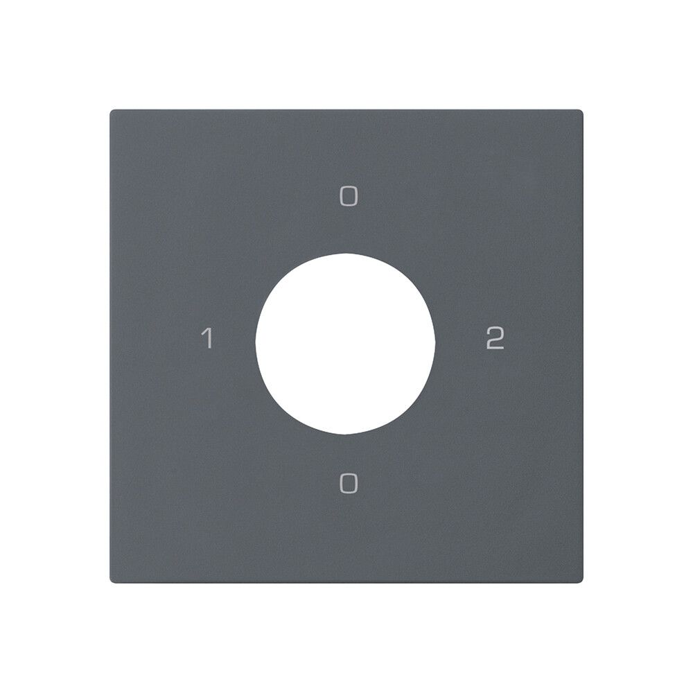 Kit frontal pour interrupteur à clé S2 60×60mm kallysto 0-1-0-2 anthracite
