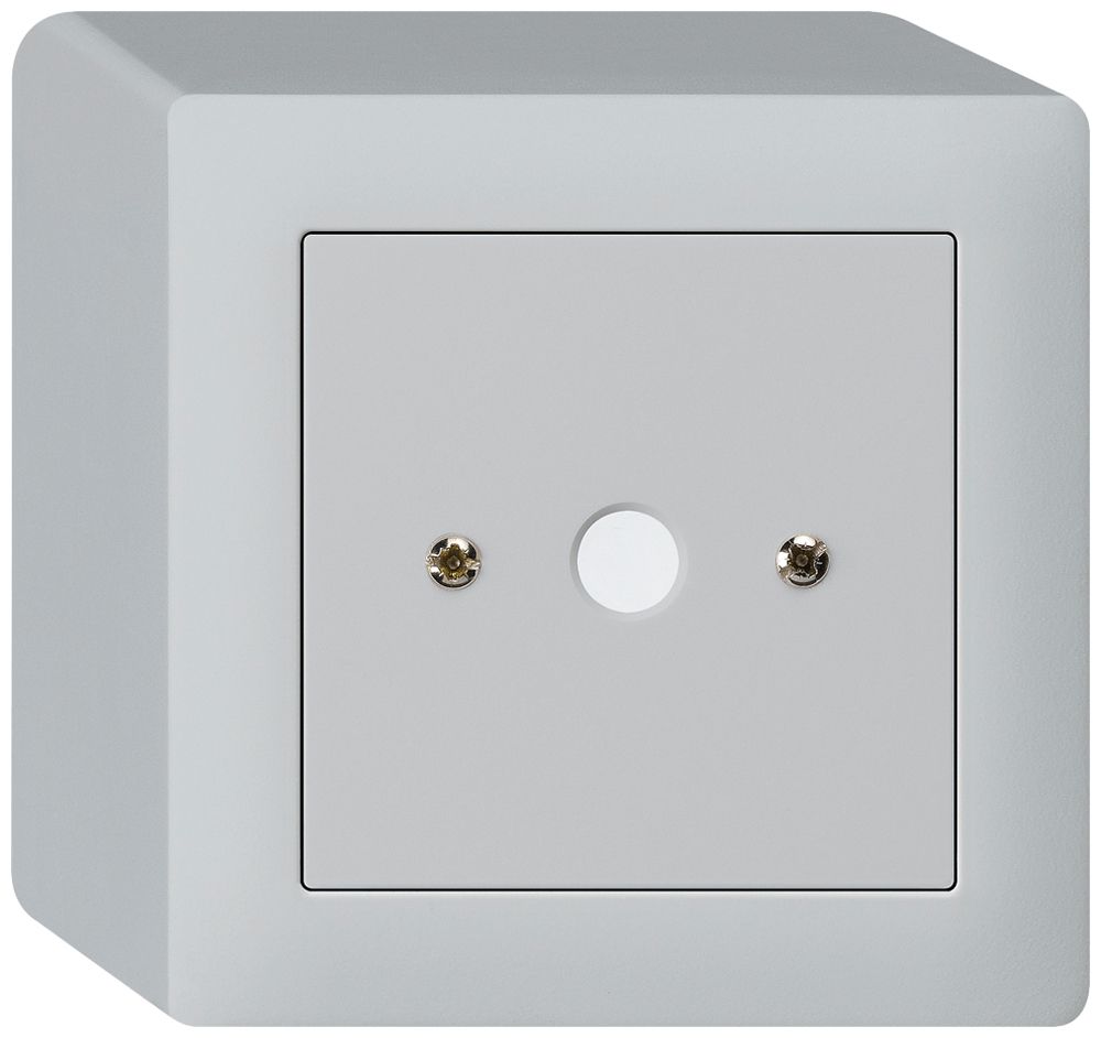 AP-Durchgangsdose kallysto hellgrau Ø9mm ohne Klemmeneinsatz