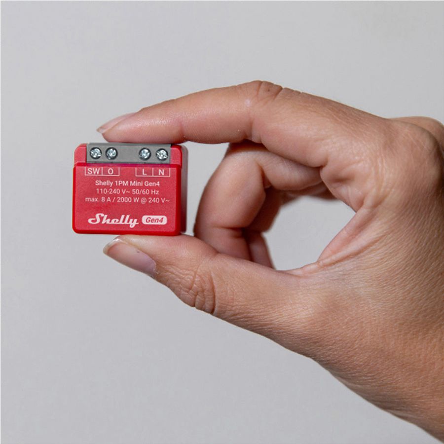 EB-RF-Schaltaktor Shelly 1PM Mini Gen4 Zigbee/Bt/Wi-Fi 110…240V 2Stk