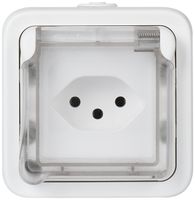 AP-Steckdose PLEXO Typ 13 weiss