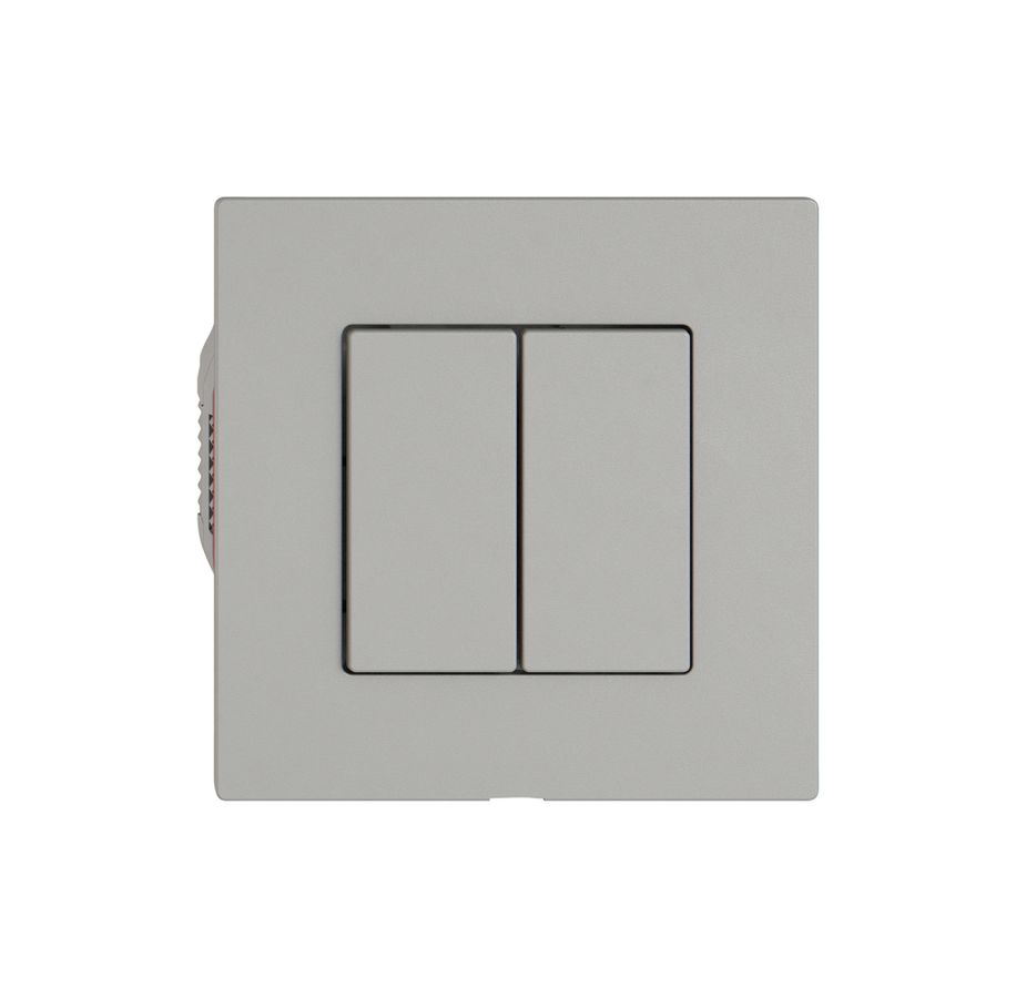 Stazione sec.interruttore EDIZIO.liv Wiser SNAPFIX® 2 canali 2 tasti grc