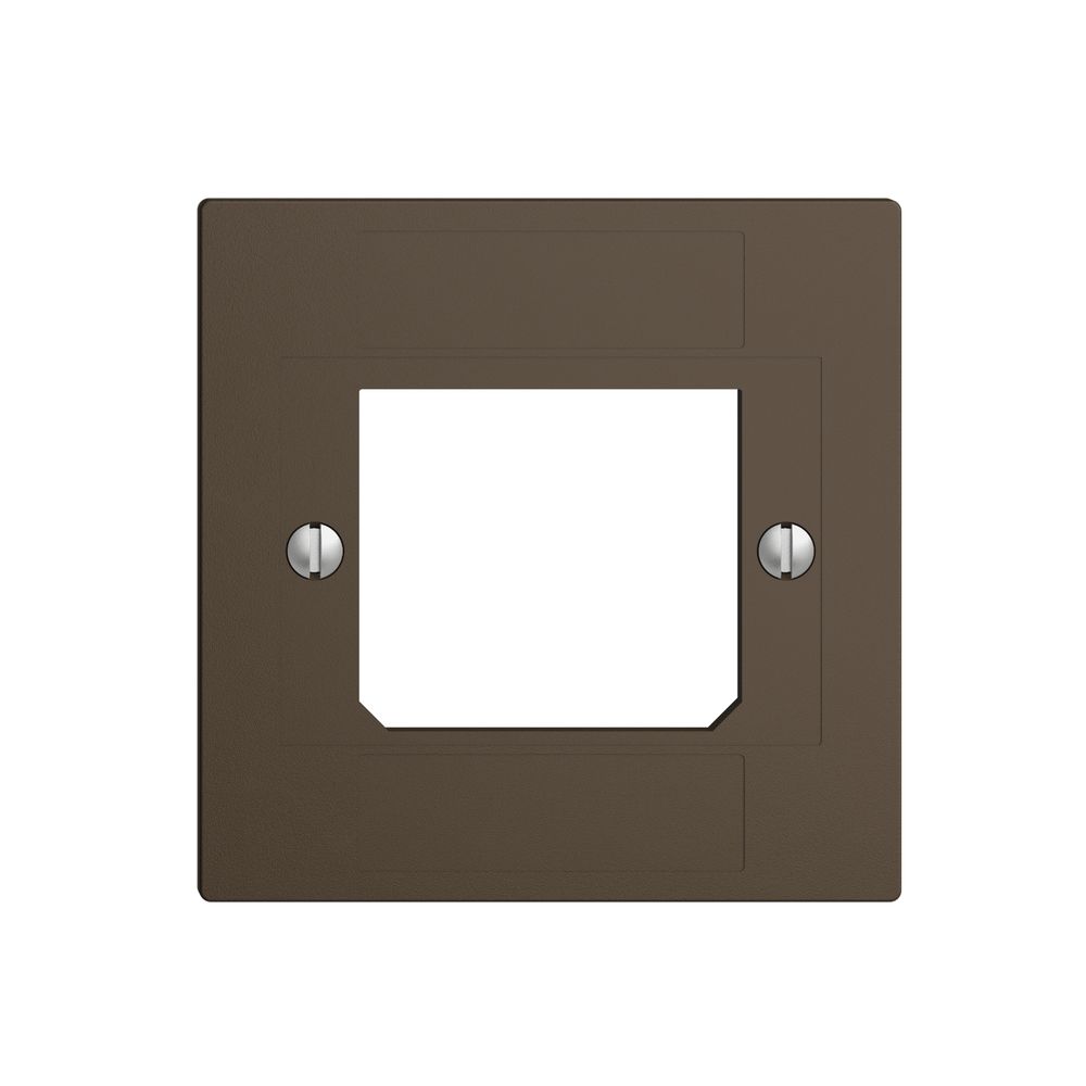 Plaque frontale ITplus ADSL coffee EDIZIOdue 3×RJ/1×T+T