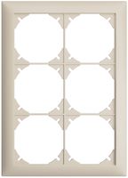 Abdeckrahmen EDIZIOdue 2×3 crema