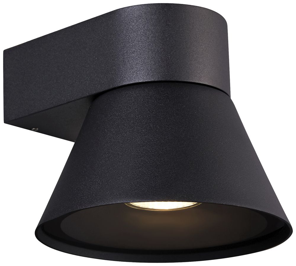 Applique Nordlux Kyklop Cone 1×GU10 25W IP54 Ø156×175mm nero